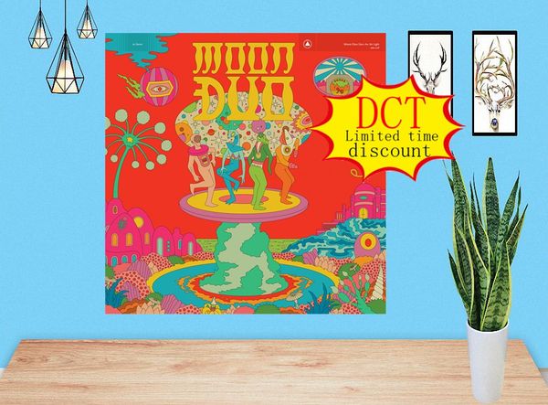 

moon duo stars are the light album poster music cover silk art print 000