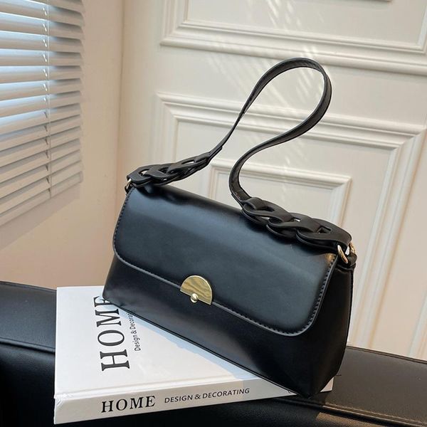 

evening bags elegant underarm pu leather shoulder for women 2021winter female solid color handbags small travel crossbody