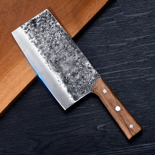 

chun hand made forged kitchen knife chinese kitchen knives 7cr17mov forged cooking knife stainess stee sharp bade ceaver