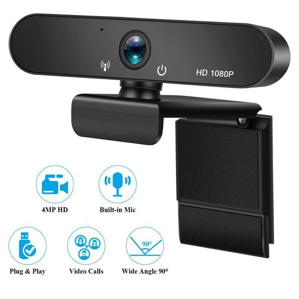 

webcams hd 1080p webcam conference pc autofocus usb web camera lapdeskfor office meeting home with mic cam wituout tripod