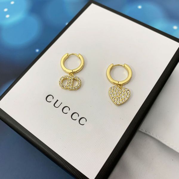 

70% off luxury jewelry family's new letter earrings for 20 years, Golden;silver