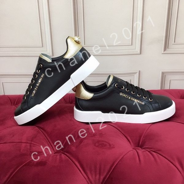 

fashion stylish mens womens casual shoes matte leather sneakers ace bee shoe snake heart chaussures trainers stripes embroidery 35-45, Black;red