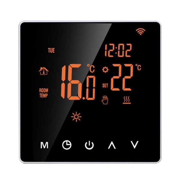 

smart home control wi-fi /no wifi orange / white thermostat digital temperature controller ap 667a