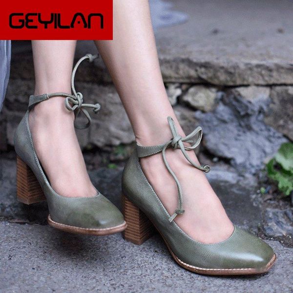 

dress shoes 2021 vintage mature women pumps classic patent leather high heels party wedding, Black