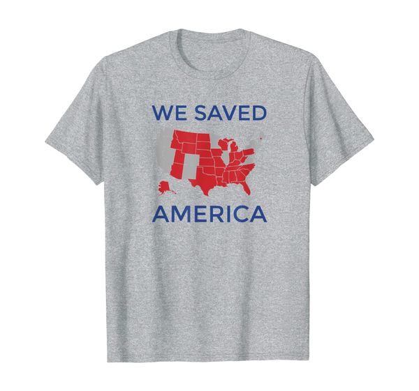 

we saved america shirt - for proud patriotic americans, White;black