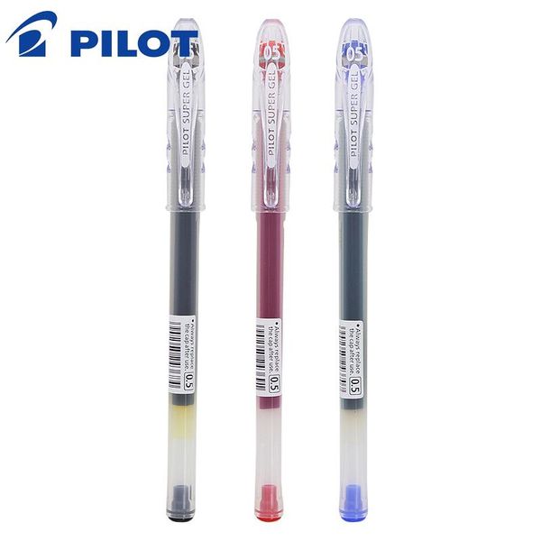 

gel pens 3pcs japan pilot bl-sg-5 pen large capacity student exam special water writing smoothly 0.5mm