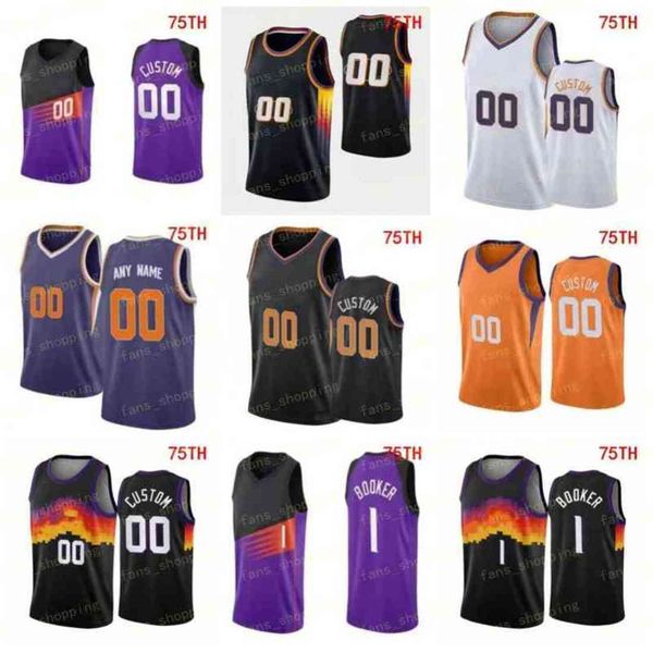 

custom printed 75th city basketball jerseys booker ayton paul bridges devin chris deandre torrey 0 craig aaron 4 holiday bismack 18 biyombo, Black;red