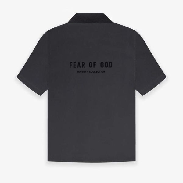 

new summer 2021 season 7 polo short sleeve fog t-shirt, White;black