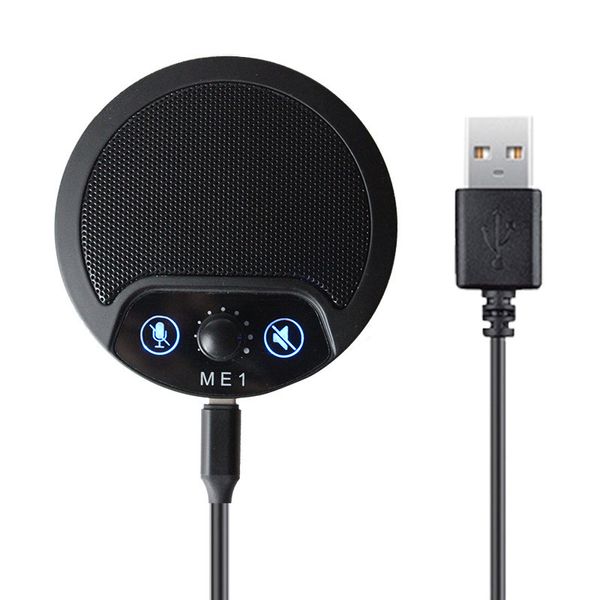 Microfono ME1 Omnidirezionale ad alta sensibilità 192khz/24bit USB Plug Play per streaming live/registratore di lezioni/riunioni online