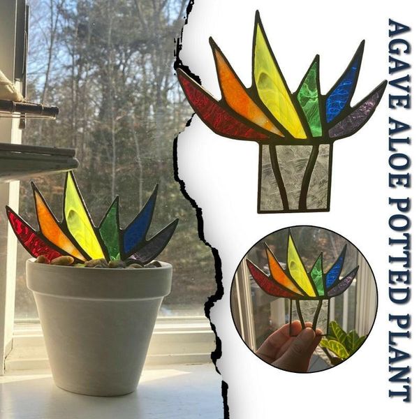 

mini fake plant artificial agave decoration holiday party garden terrace for home decorative flowers & wreaths