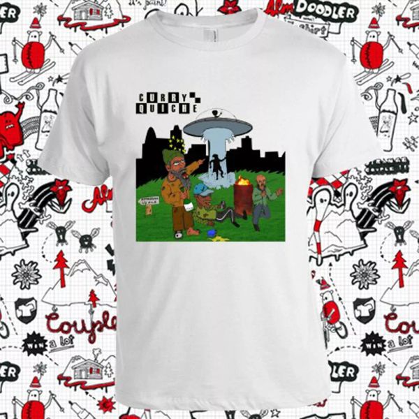 

curry quiche logo men's white t-shirt size s to 3xl, White;black