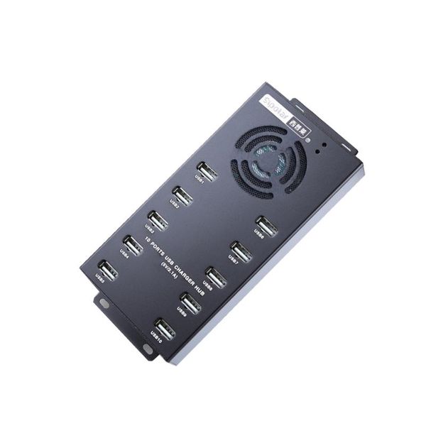 

hubs sipolar 10 port usb 2.0 hub charging station 120w powered charger each 2.1a output for tablets mobile phone