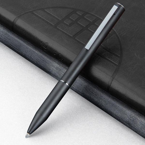 

gel pens zoecor metal pen 0.5mm black ink matte rotating neutral high-end business caneta for school office stationery supplies