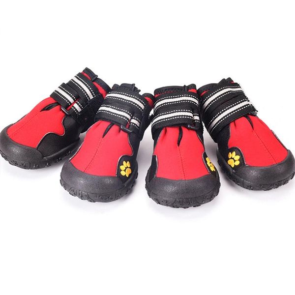 

dog apparel footprints, mountain skid, wearable, pet shoes, rain boots, golden wool waterproof shoes