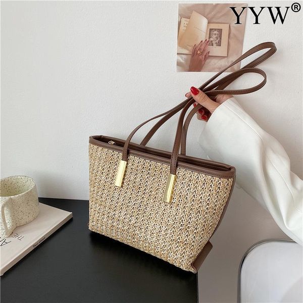 

evening bags classic womens hand arrival 2021 weaving ladies straw bag shoulder women purse resort style handbag female
