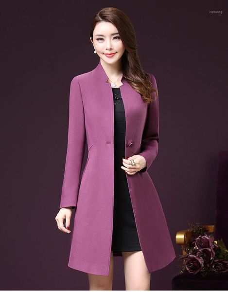 

plus size 5xl trench coat for women spring autumn casaco feminino long overcoat windbreaker elegant korean clothes, Tan;black