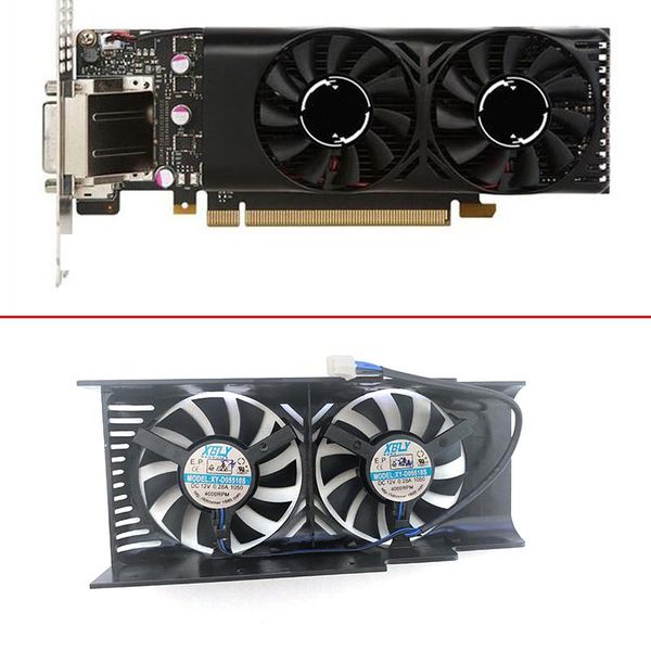 

fans & coolings xy-d05510s 0.20a 2pin for msi geforce gtx 1050 2gt lp 1050ti 4gt lpv1 graphic card gtx1050ti cooling fan