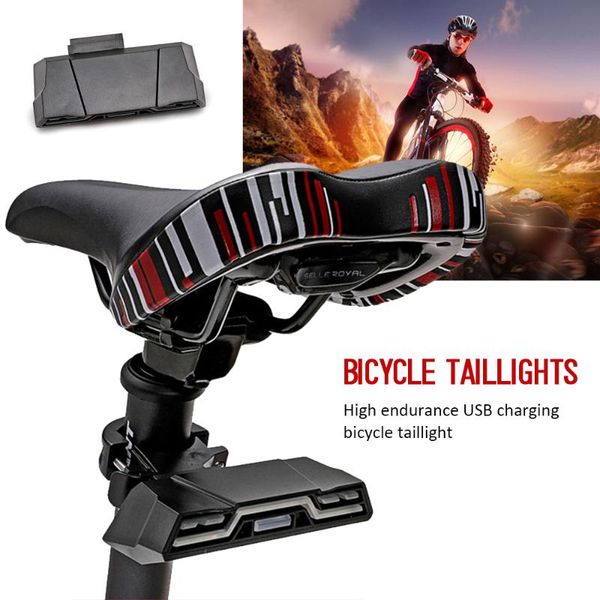 

bike lights charging bicycle taillights mountain night warning light three kinds of colors tail ligh illuminate