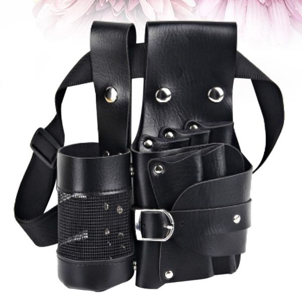 

hair scissors 1pc hairdressing scissor pouch professional tool bag stylist multifunction storage kit (black)
