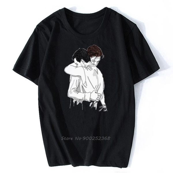 

men's t-shirts fashion men t shirt mens tee shameless tv series lip fiona carl frank gallaghers cotton tshirt tees harajuku streetwear, White;black