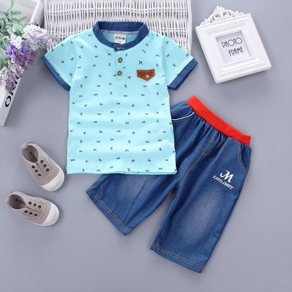 

2pcs toddler baby suit boy kids short sleeve clothes sets t shirt and shorts outfits summer letter print children, White