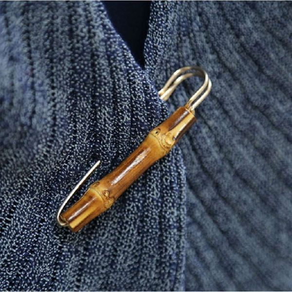 

bamboo pin sirius korean fashion metal u-shaped brooch sweater accessories, Gray