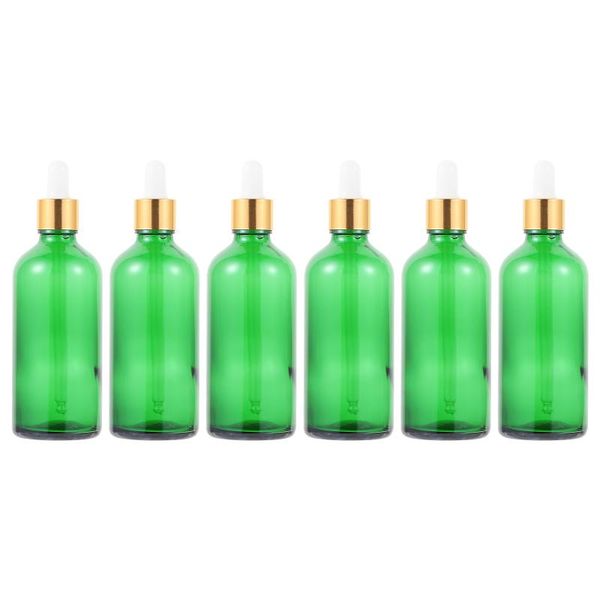 

storage bottles & jars 6pcs glass plastic and silicone dropper multi-functional cosmetic