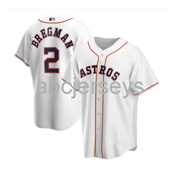 

alex bregman #2 white baseball jersey xs-6xl, Black