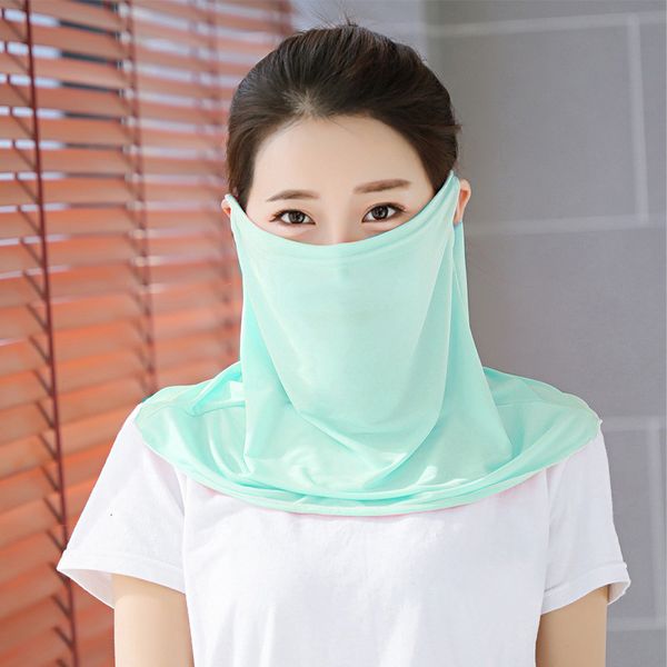 

scarf face chiffon silk sunscreen versatile collar multi-function sand mask