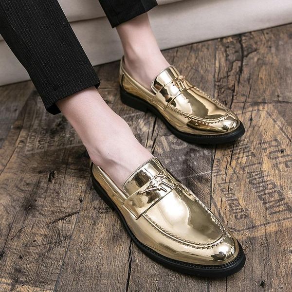 

dress shoes spring casual leather formal mens loafers men men's fashion lether summer office breathable, Black