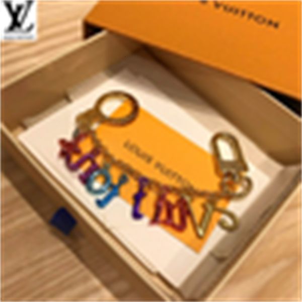 

brand designer luxury belt rainbow long chain and keychain fashion accessories keychains bag holder tapage charm key holders, Silver