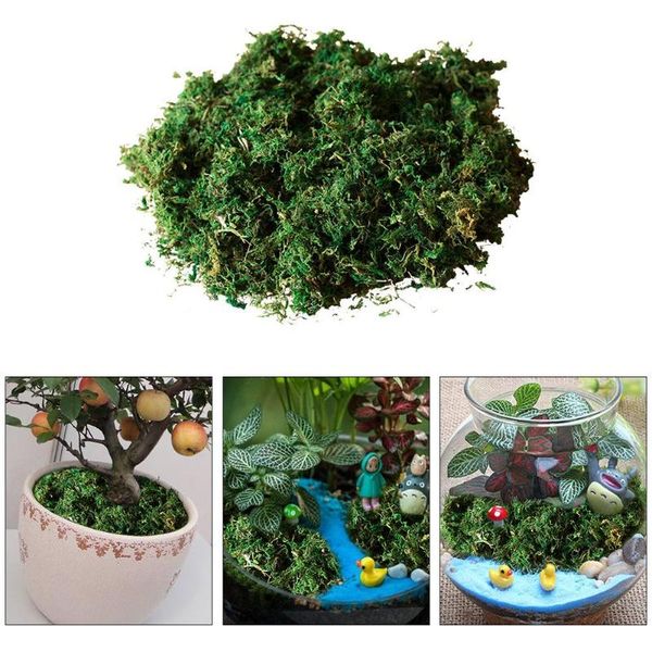 

decorative flowers & wreaths 400/600g creative dried artificial moss lining flower hanging baskets garden potted green plants