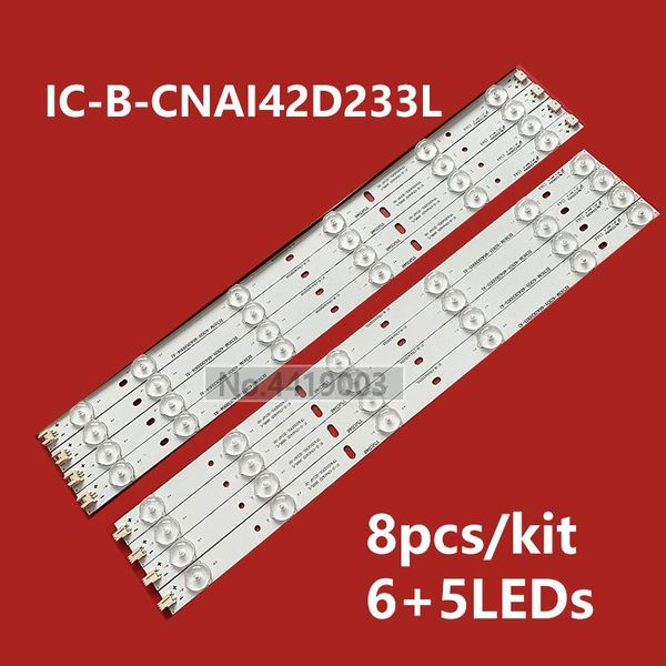

strips 3set=24pcs led backlight strip for le42j33 le42j315 le42j27s le42j ic-b-cnai42d233l ic-b-cnai42d233r