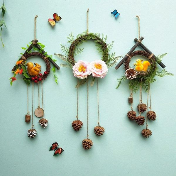 

decorative flowers & wreaths garland decoration wall pendant living room mural interior creative home furnishing