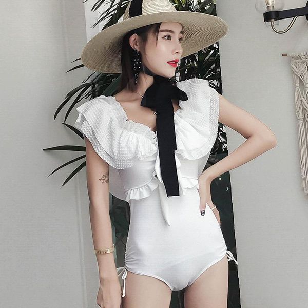 

one-piece suits lady swimwear beachwear women's swimsuits triquinis beach bathing swim trikini swimsuit fused female one piece swimming