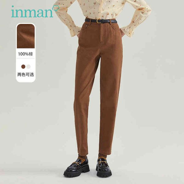 

women's pants & capris inman women's classic fall pants, trousers, retro, casual, simple design, pure color in6p, Black;white