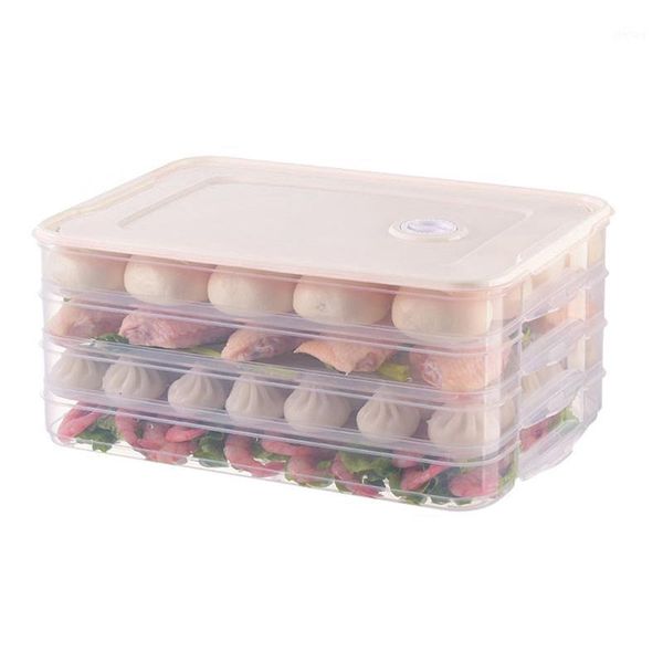 

storage bottles & jars food preservation tray refrigerator dumplings organizer box with lid ud88