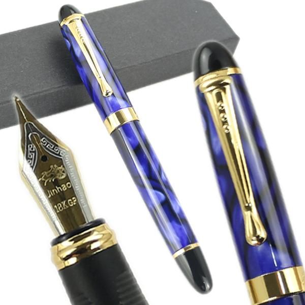 

fountain pens jinhao x450 pen 18kgp 0.7mm broad nib executive blue marbled 21 styles stationery school&office supplies writing