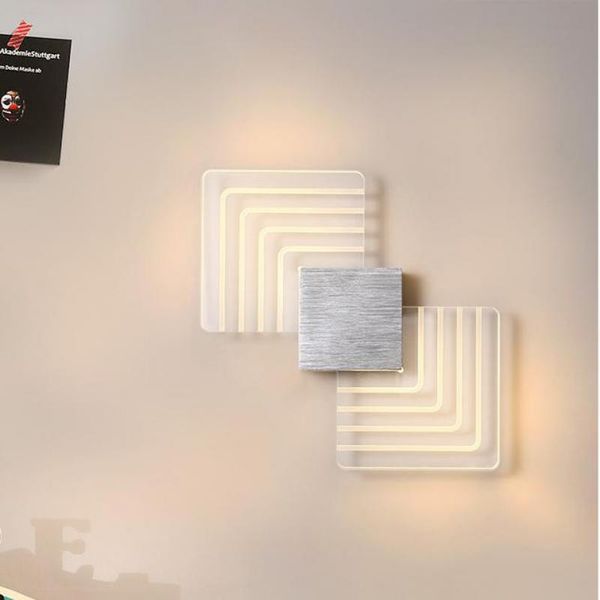

wall lamp modern led sconce lights for bedroom abajur novelty acrylic hallway indoor mirror luminaire light