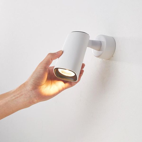 

modern minimalist wall lamp living room bedroom creative personality reading study desk sofa rotating light zm91510