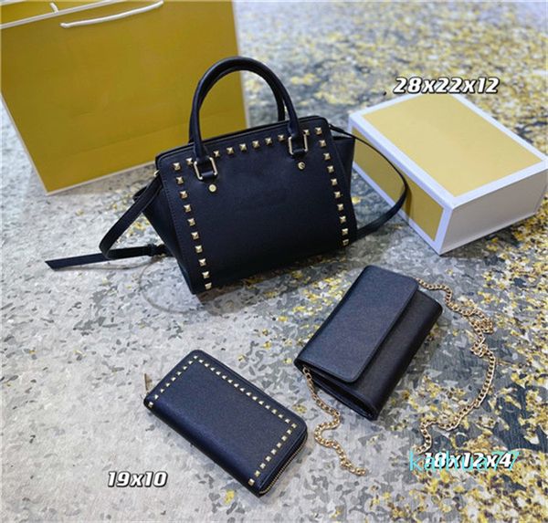 

2021 real leather fashion handbags shoulder bags multi pochette accessoires purses women favorite mini 3pcs accessories crossbody bag 969