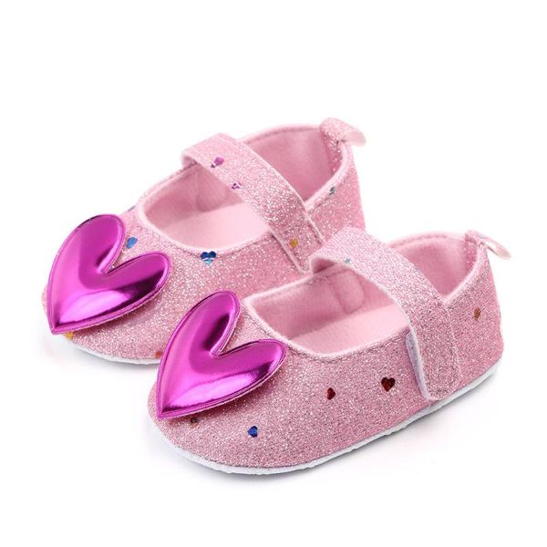 

first walkers baby girls shoes kids for infant born autumn soft sole non-slip bling princess 0-18months