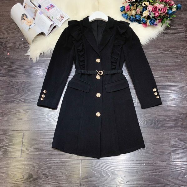 

side ruffle women's soft aesthetic dress, Black;gray