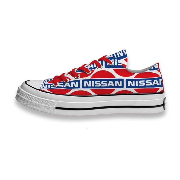 

custom printed sho nissan car logo sneakers low mens womens skateboard sport footwear diy trainers canvas casual shoe