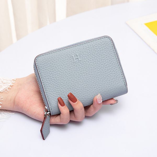 

leather card holder cowhide simple purse mini coin ladies wallet rdxoa