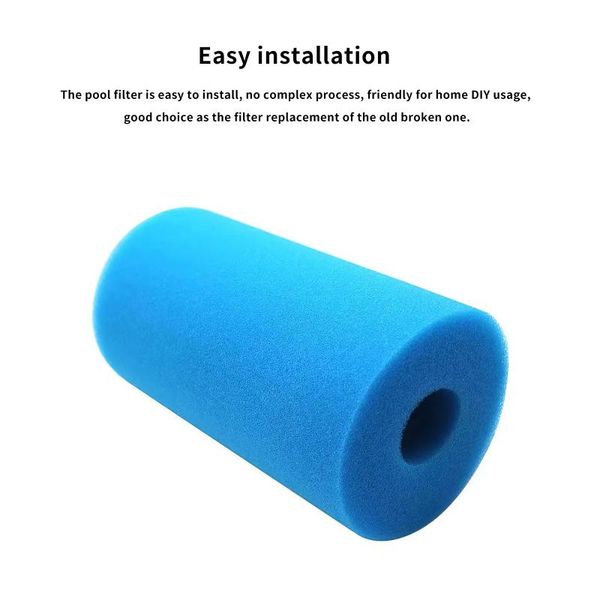 

pool & accessories filter cartridge reusable durable washable practical foam sponge core for intex type b water bump