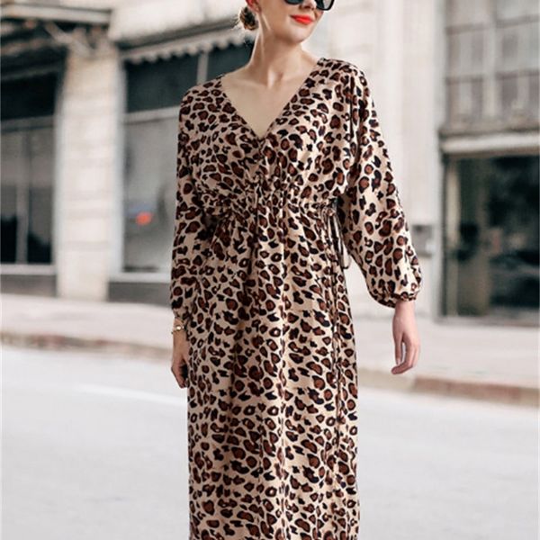 

large women's fat mm deep v-neck leopard long sleeve s, Black;gray