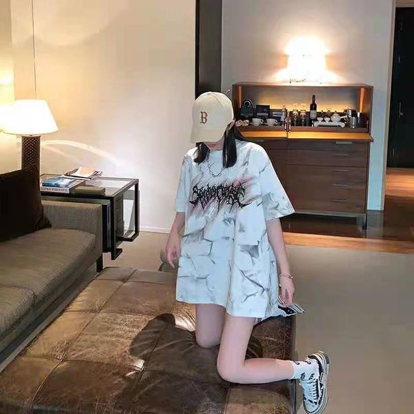 

women's t-shirt tie dyed short sleeve in 2021, White