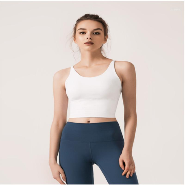 

yoga outfit women bra seamless beauty back underwear ladies shockproof sports sleep without steel ring