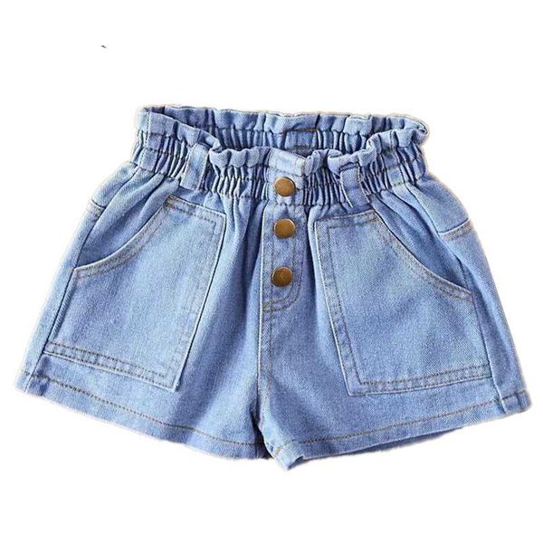 

children pants for baby girls trousers clothes summer kids jeans girl shorts 100 110 120 130 140 150 160, Black